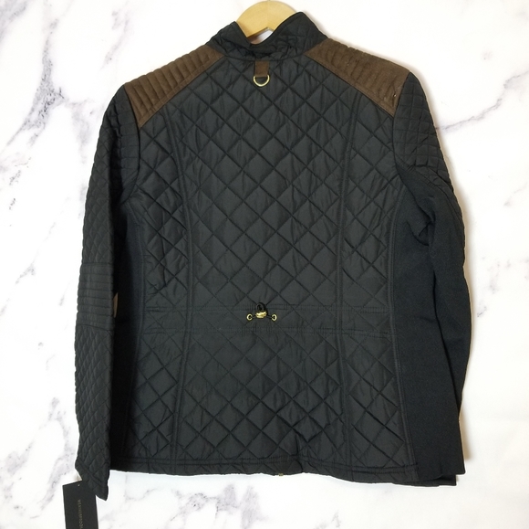 WEATHERPROOF Quilted Black Jacket, Cold weather, fall/spring Jacket, size Large - Picture 4 of 6